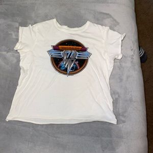 💫american eagle van halen crop top💫